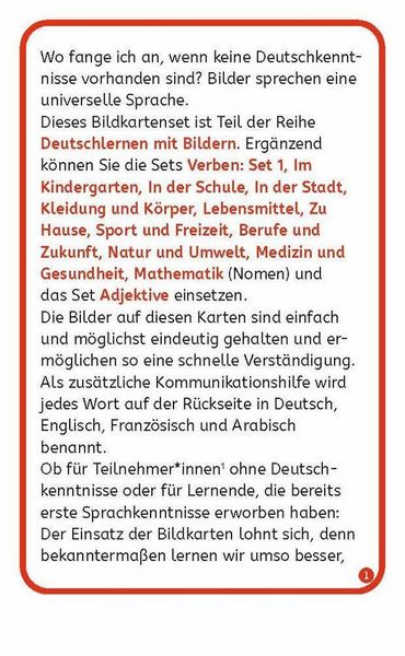 Produktbild: Verben: Set 2 - Deutsch, Englisch, Franz&ouml;sisch und Arabisch