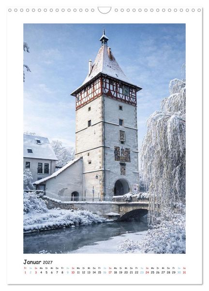 Produktbild: Unterwegs in und um Waiblingen (Wandkalender 2027 DIN A3 hoch), CALVENDO Monatskalender