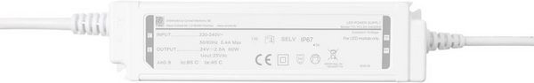 Produktbild: TRU COMPONENTS TC-YCL60-2402500 LED-Trafo IP67 Konstantspannung 60W 2.5A 24 V/DC 1St.