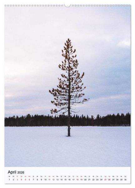 Produktbild: Finnland - Winter Wunderland (Wandkalender 2026 DIN A2 hoch), CALVENDO Monatskalender
