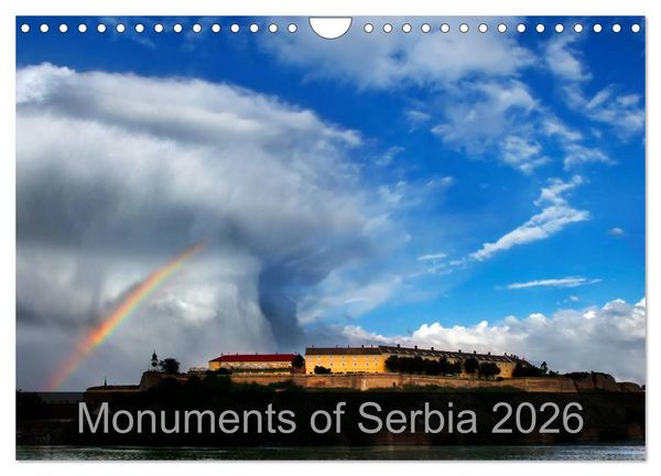 Produktbild: Monuments of Serbia 2026 (Wall Calendar 2026 DIN A4 landscape), CALVENDO 12 Month Wall Calendar