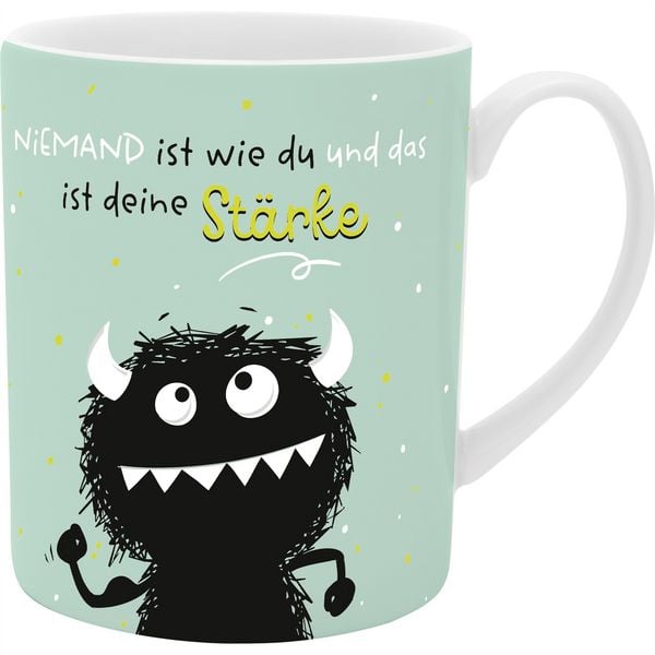 Produktbild: XL-Tasse Motiv 'Monster', mit Geschenkbanderole