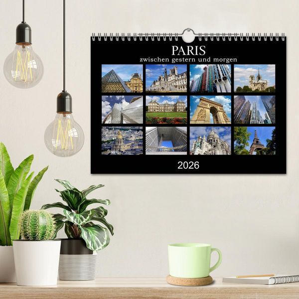 Produktbild: Paris - zwischen gestern und morgen (Wandkalender 2026 DIN A4 quer), CALVENDO Monatskalender