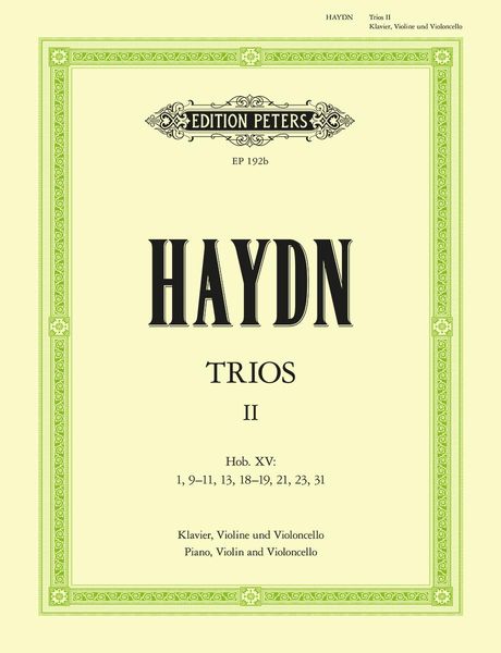 Produktbild: Haydn, J: Piano Trios