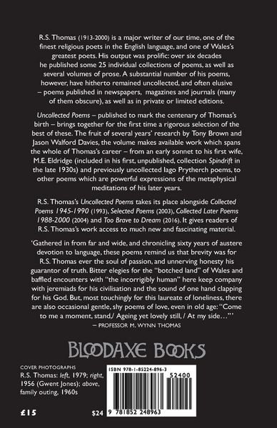 Produktbild: Uncollected Poems