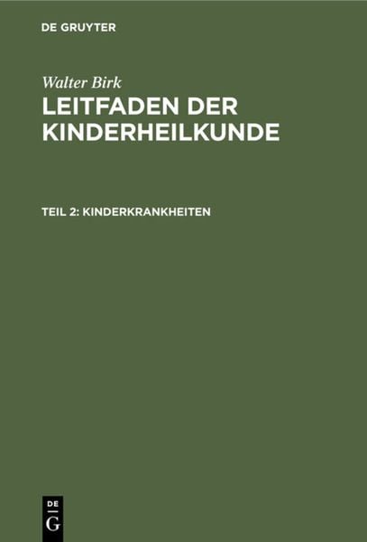 Produktbild: Kinderkrankheiten