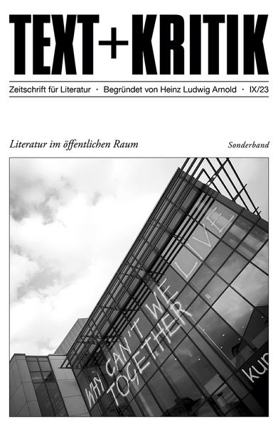 Produktbild: Literatur im &ouml;ffentlichen Raum