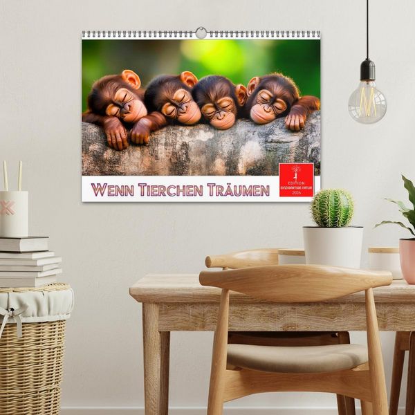 Produktbild: Wenn Tierchen tr&auml;umen (Wandkalender 2026 DIN A3 quer), CALVENDO Monatskalender