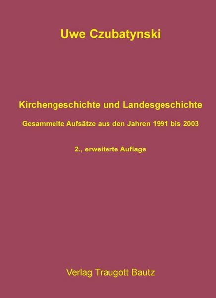Produktbild: Kirchengeschichte und Landesgeschichte