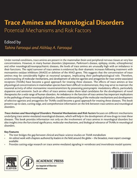 Produktbild: Trace Amines and Neurological Disorders