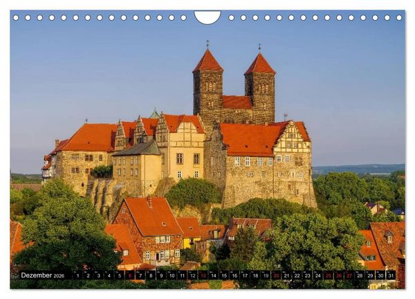 Produktbild: Quedlinburg - Welterbestadt im Harz (Wandkalender 2026 DIN A4 quer), CALVENDO Monatskalender