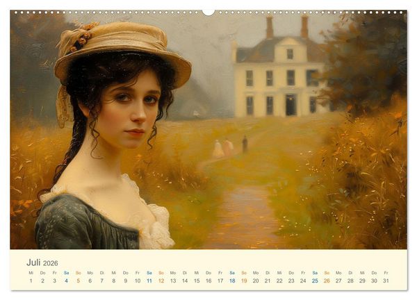 Produktbild: Helden der Weltliteratur (hochwertiger Premium Wandkalender 2026 DIN A2 quer), Kunstdruck in Hochglanz