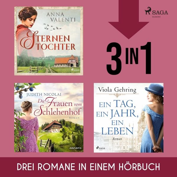 Produktbild: Sternentochter, Die Frauen vom Schlehenhof & Ein Tag, ein Jahr, ein Leben