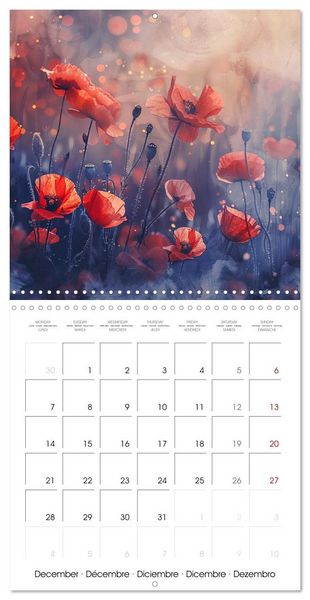 Produktbild: Magical Poppies (Wall Calendar 2026 12 &times; 12 Inch) CALVENDO 12 Month Wall Calendar