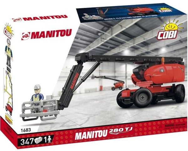 Produktbild: COBI 1683 - Manitou 280TJ, Teleskoplader, Bausatz, 347 Bauteile