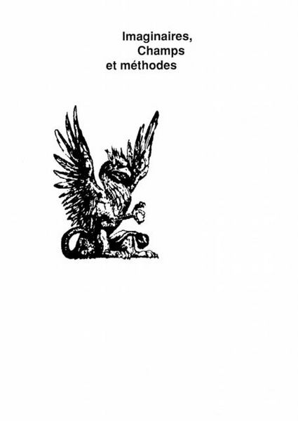 Produktbild: Imaginaires, champs et methodes