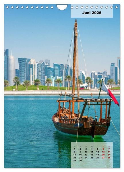 Produktbild: Doha Leuchtende Hauptstadt von Katar (Wandkalender 2026 DIN A4 hoch), CALVENDO Monatskalender