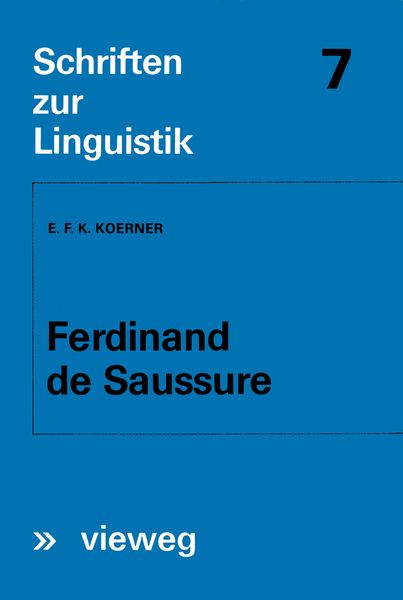 Produktbild: Ferdinand de Saussure