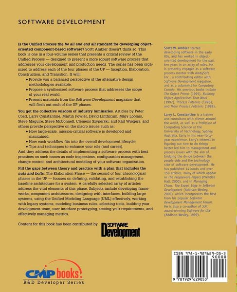Produktbild: The Unified Process Elaboration Phase