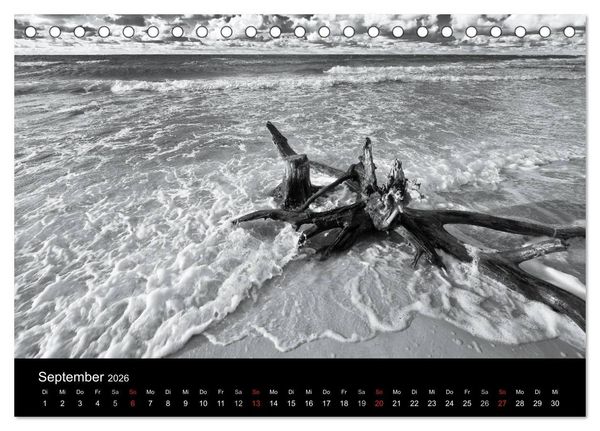 Produktbild: Strandspaziergang an der Ostsee (Tischkalender 2026 DIN A5 quer), CALVENDO Monatskalender