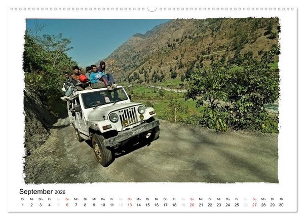Produktbild: BEGEGNUNGEN IN NEPAL (Wandkalender 2026 DIN A2 quer), CALVENDO Monatskalender