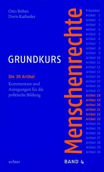 Produktbild: Grundkurs Menschenrechte / Grundkurs Menschenrechte - Band 4: Artikel 18-23