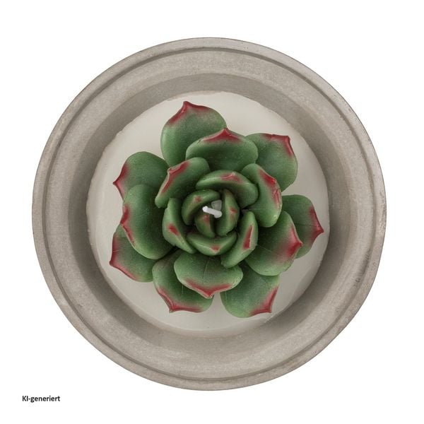 Produktbild: HTI-Living Kerze 1 St&uuml;ck Sukkulente HTI-Living Kerze 1 St&uuml;ck Sukkulente HTI-Living