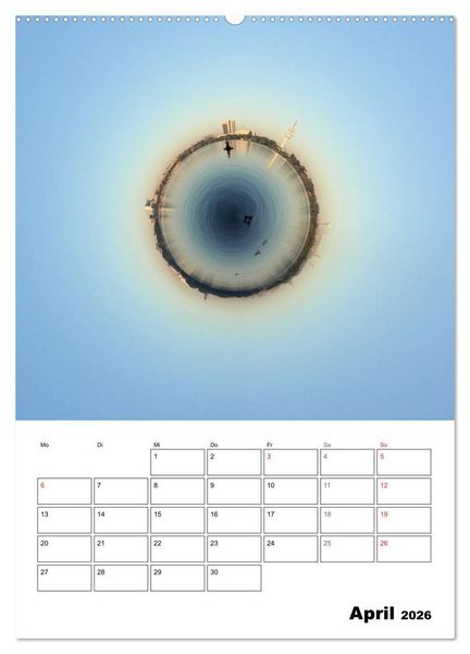 Produktbild: The tiny world of HAMBURG (Wandkalender 2026 DIN A2 hoch), CALVENDO Monatskalender