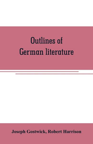 Produktbild: Outlines of German literature