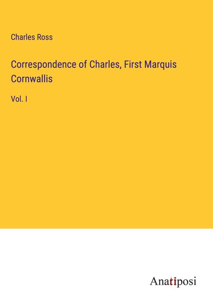 Produktbild: Correspondence of Charles, First Marquis Cornwallis