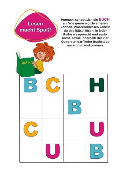 Produktbild: Lern-Spiel-Spa&szlig; mit Pumuckl - Mein Vorschulblock: Erste Buchstaben