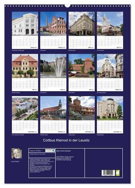 Produktbild: Cottbus Kleinod in der Lausitz (Wandkalender 2026 DIN A2 hoch), CALVENDO Monatskalender