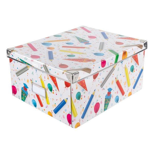 Produktbild: Idena Aufbewahrungsbox Schule faltbar 35x28x17cm