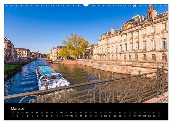 Produktbild: Stra&szlig;burg Impressionen (hochwertiger Premium Wandkalender 2026 DIN A2 quer), Kunstdruck in Hochglanz