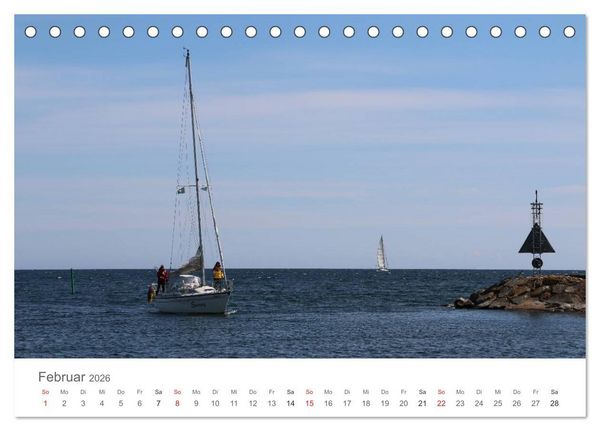 Produktbild: Segelboote in S&uuml;dschwedens Sch&auml;ren (Tischkalender 2026 DIN A5 quer), CALVENDO Monatskalender