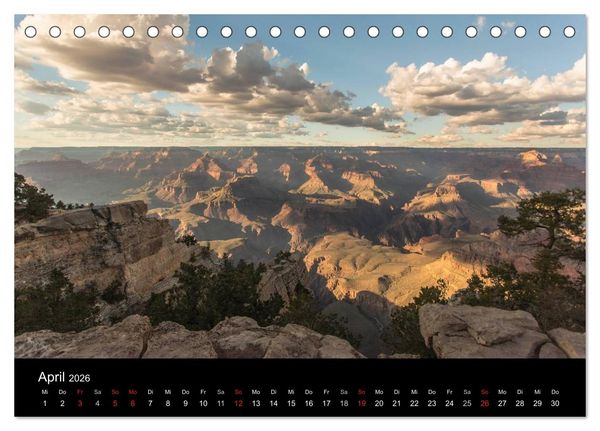 Produktbild: Faszination Grand Canyon / CH-Version (Tischkalender 2026 DIN A5 quer), CALVENDO Monatskalender