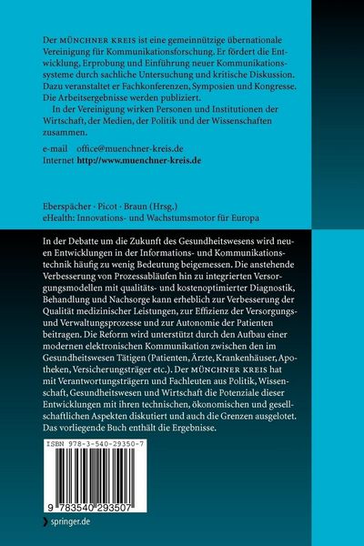 Produktbild: EHealth: Innovations- und Wachstumsmotor f&uuml;r Europa