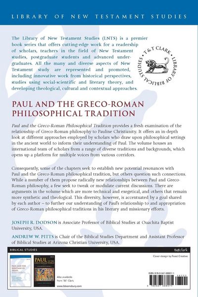 Produktbild: Paul and the Greco-Roman Philosophical Tradition