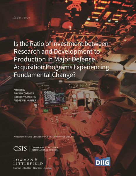 Produktbild: Is the Ratio of Investment between Research and Development to Production in Major Defense Acquisition Programs Experiencing Fundamental Change?