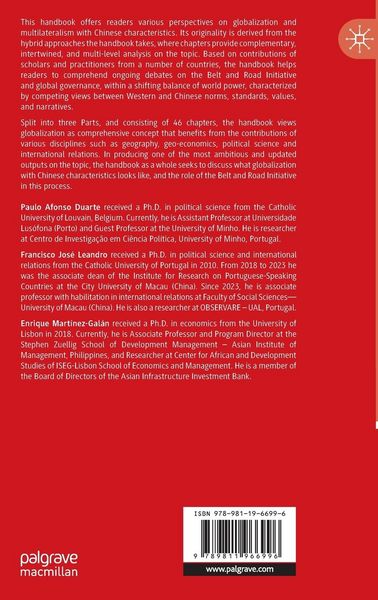 Produktbild: The Palgrave Handbook of Globalization with Chinese Characteristics