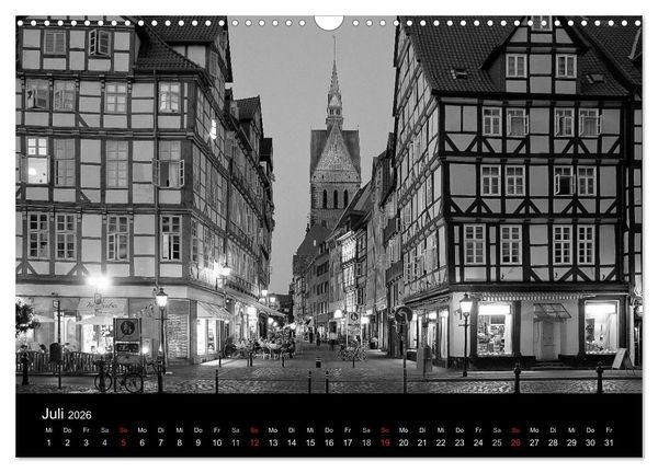 Produktbild: Hannover Monochrome Impressionen (Wandkalender 2026 DIN A3 quer), CALVENDO Monatskalender