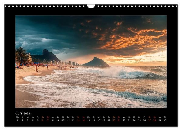 Produktbild: Brasilien - Natur, Kultur und Lebensfreude (Wandkalender 2026 DIN A3 quer), CALVENDO Monatskalender