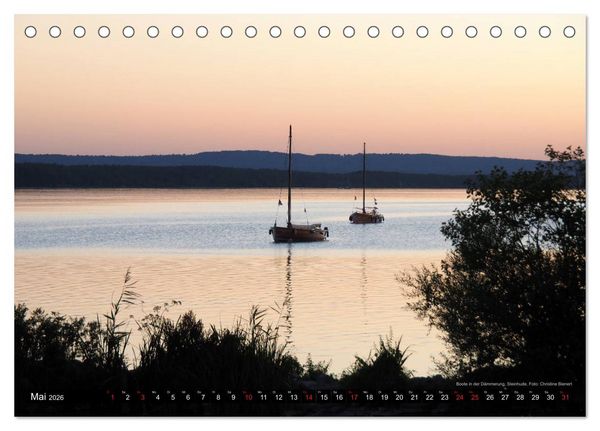 Produktbild: Steinhuder Meer, Momentaufnahmen von Christine Bienert (Tischkalender 2026 DIN A5 quer), CALVENDO Monatskalender