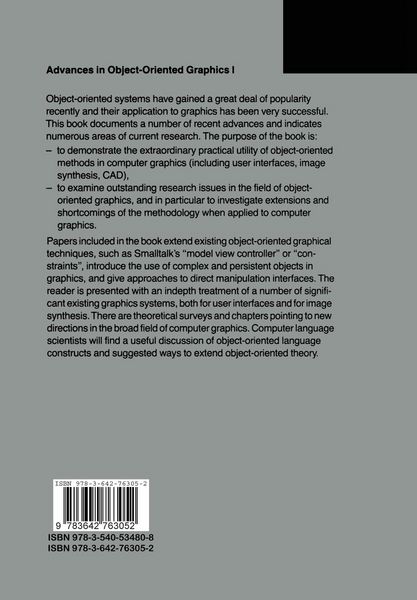 Produktbild: Advances in Object-Oriented Graphics I
