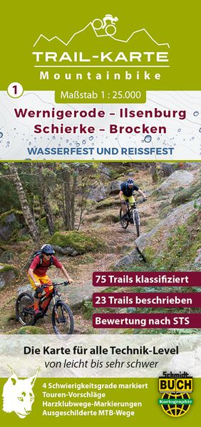 Produktbild: MTB Trail-Karte Harz: Wernigerode - Ilsenburg - Schierke - Brocken