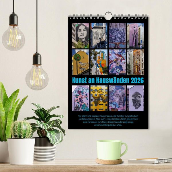 Produktbild: Kunst an Hausw&auml;nden (Wandkalender 2026 DIN A4 hoch), CALVENDO Monatskalender