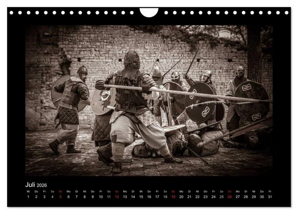 Produktbild: Wikinger und Krieger (Wandkalender 2026 DIN A4 quer), CALVENDO Monatskalender