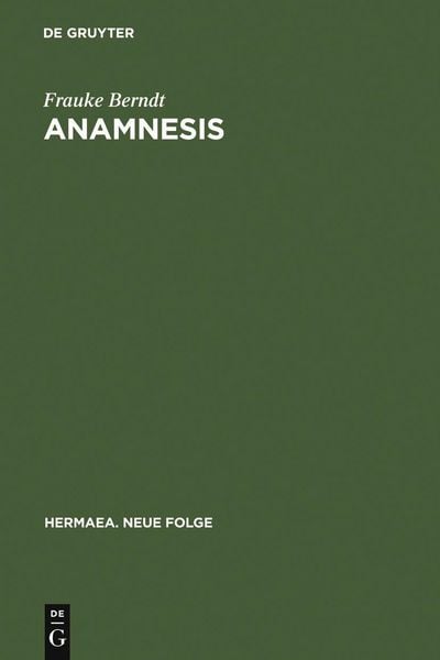 Produktbild: Anamnesis
