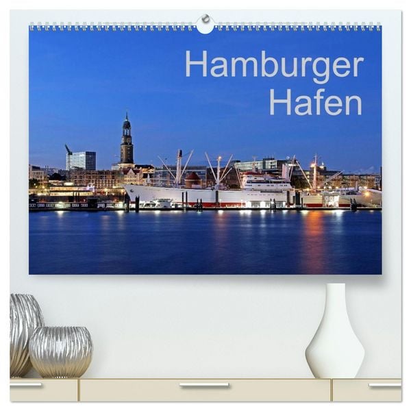 Produktbild: Hamburger Hafen (hochwertiger Premium Wandkalender 2026 DIN A2 quer), Kunstdruck in Hochglanz