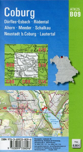 Produktbild: Coburg 1 : 25 000